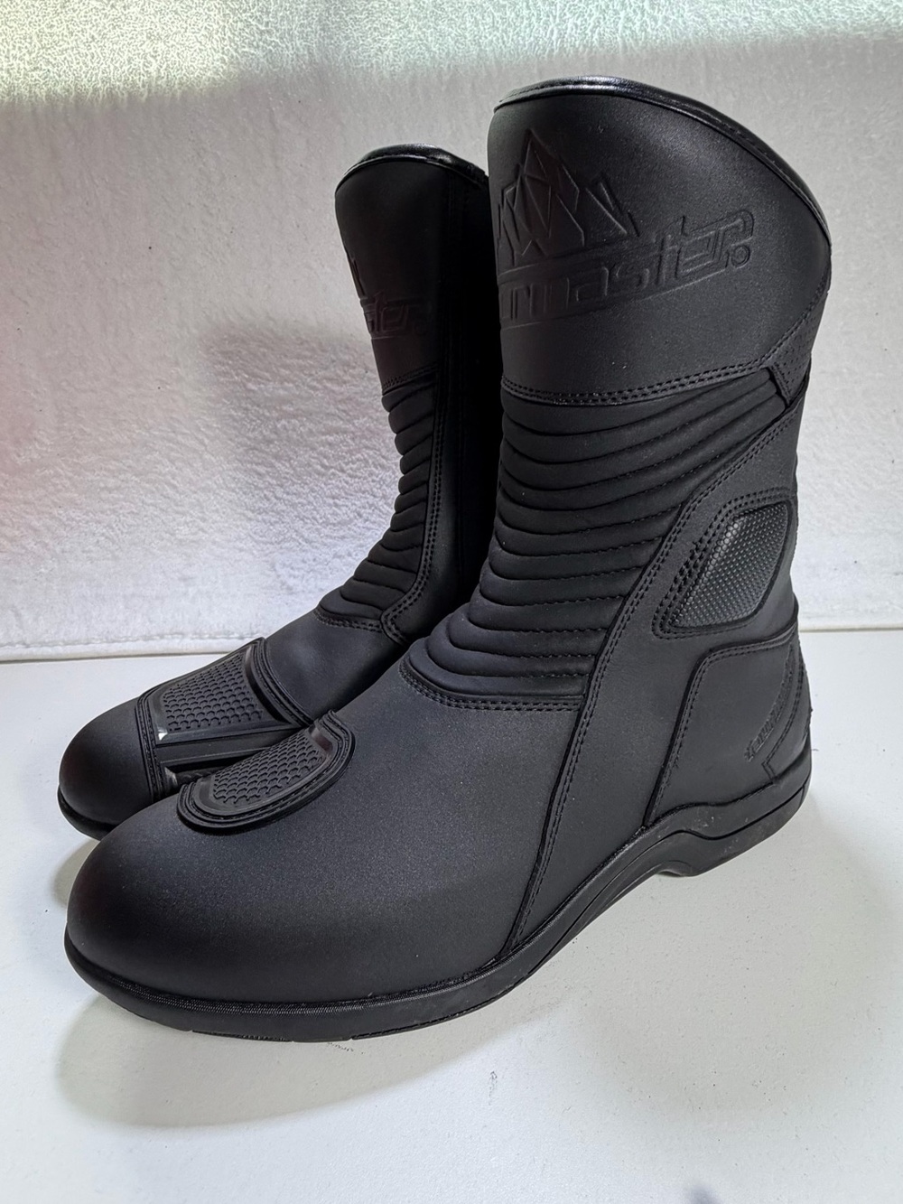Tourmaster Solution WP Motorcycle Touring Boots Black Men’s 10 EU 44 Riding Boot